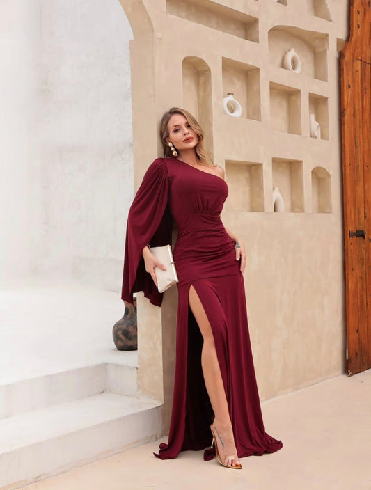 Vestido Cris Burdeo