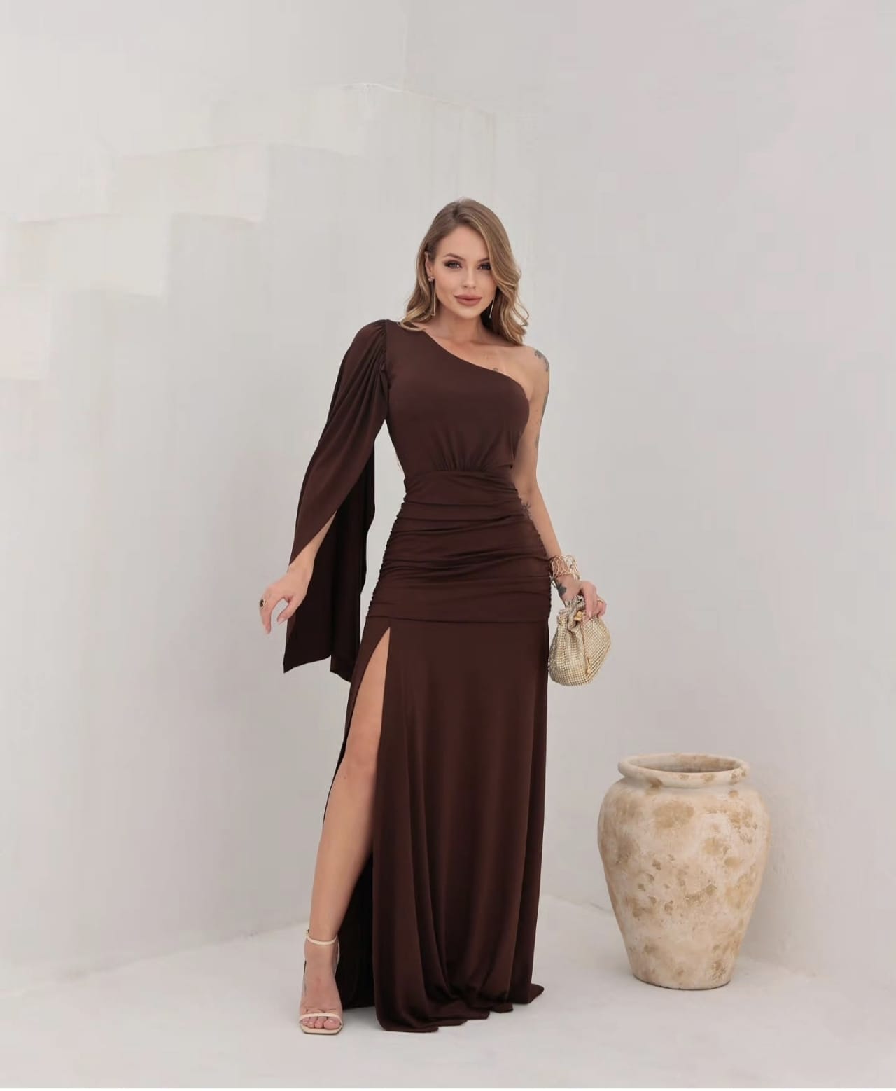 Vestido Cris Café