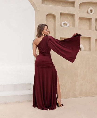 Vestido Cris Burdeo